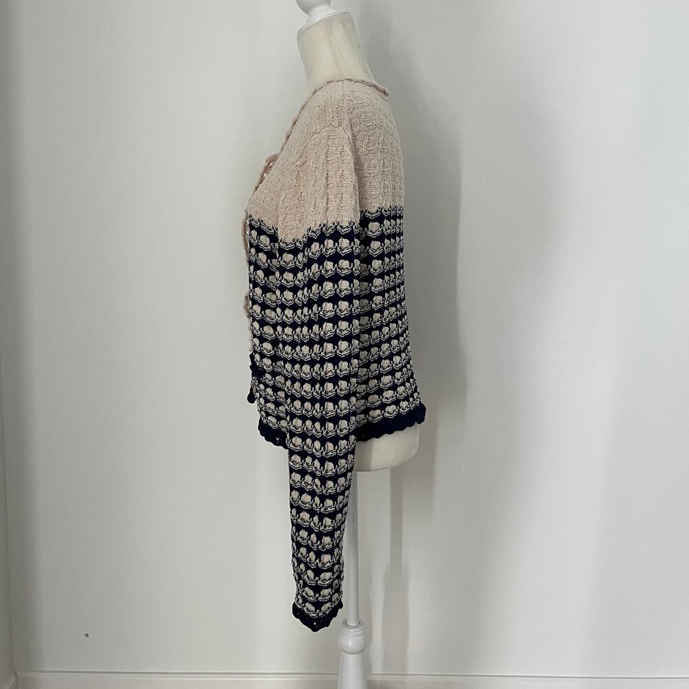 J. Crew Textured Crochet Lady Jacket in Sand Dark Even - Picture 4 of 9